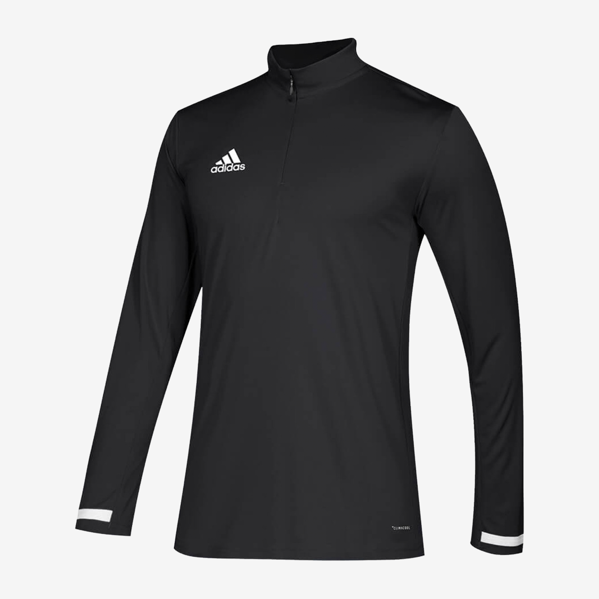 Adidas T19 1/4 Zip Men's Long Sleeve Top Black