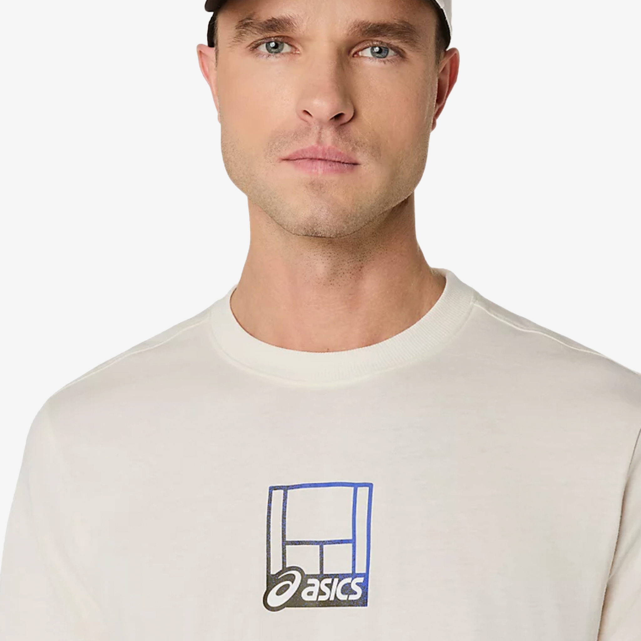 Asics Court Core Graphic Tee Men's Cream