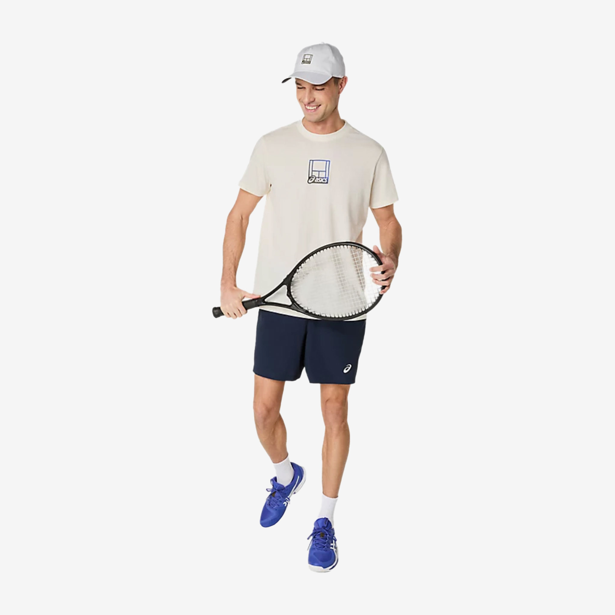 Asics Court Core Graphic Tee Men's Cream