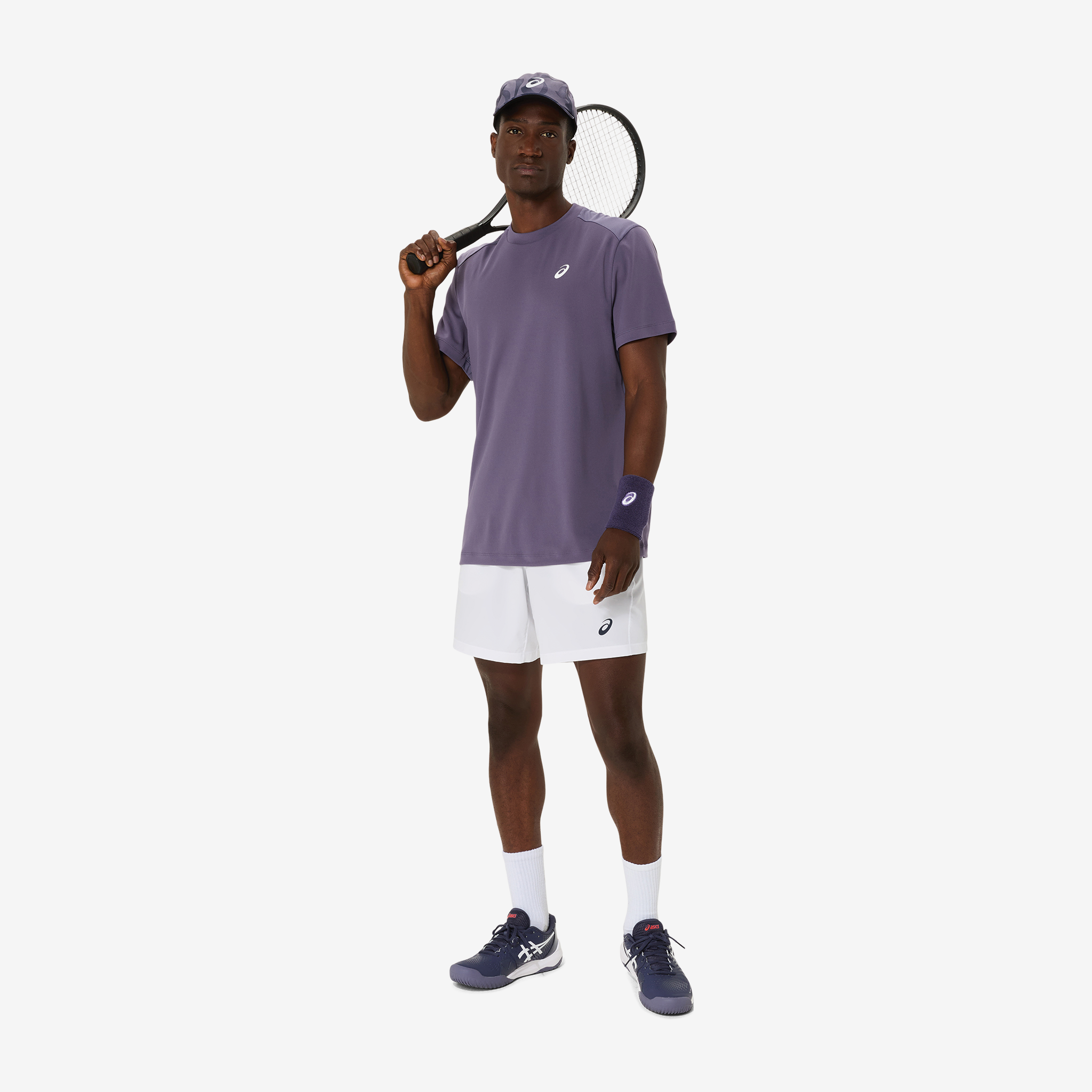 Asics Court SS Men's Top Grayish Purple