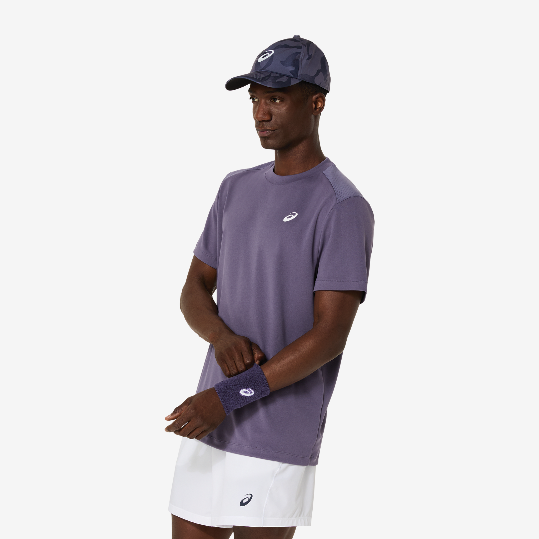 Asics Court SS Men's Top Grayish Purple