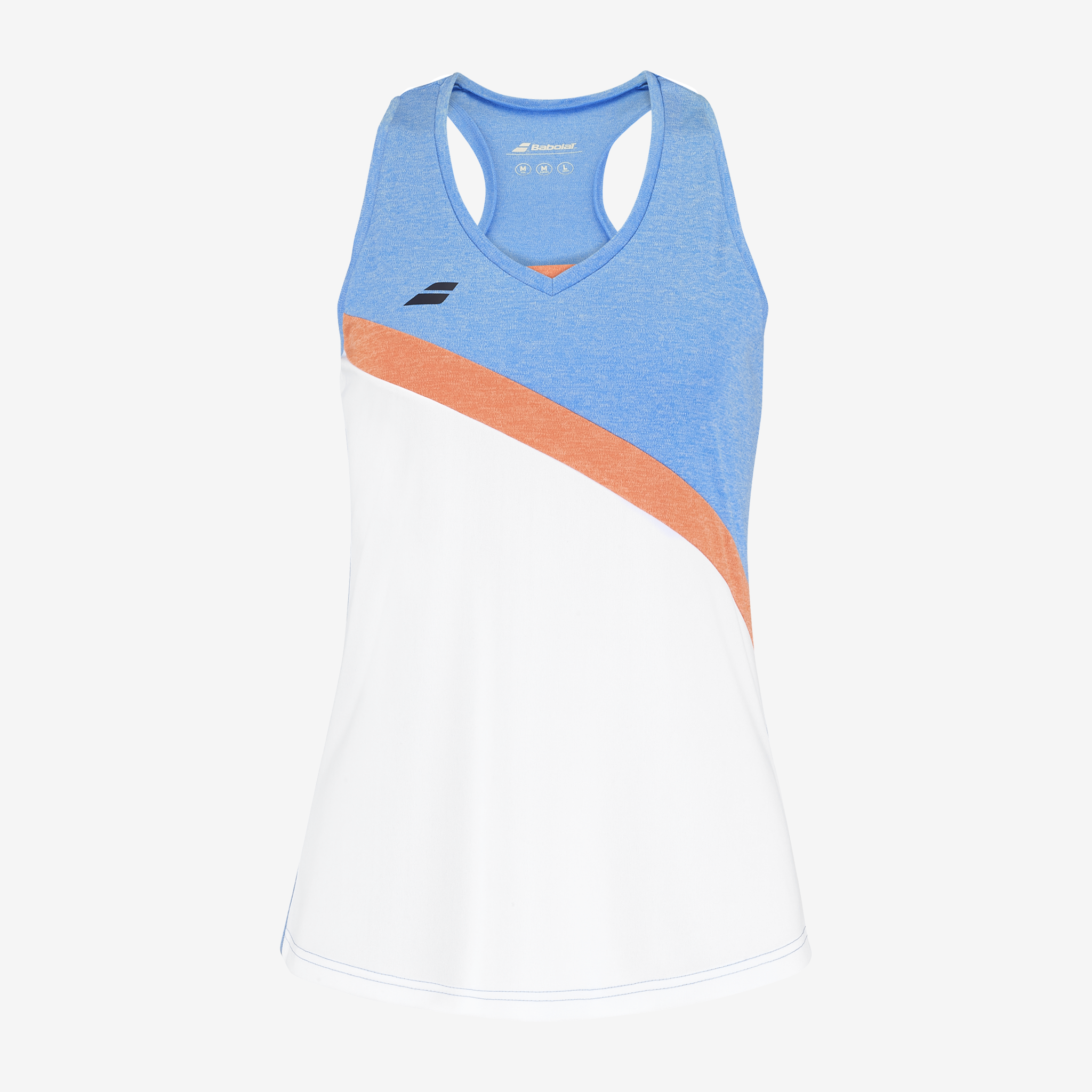 Babolat Play Tank Top Women's White/Blithe Blue