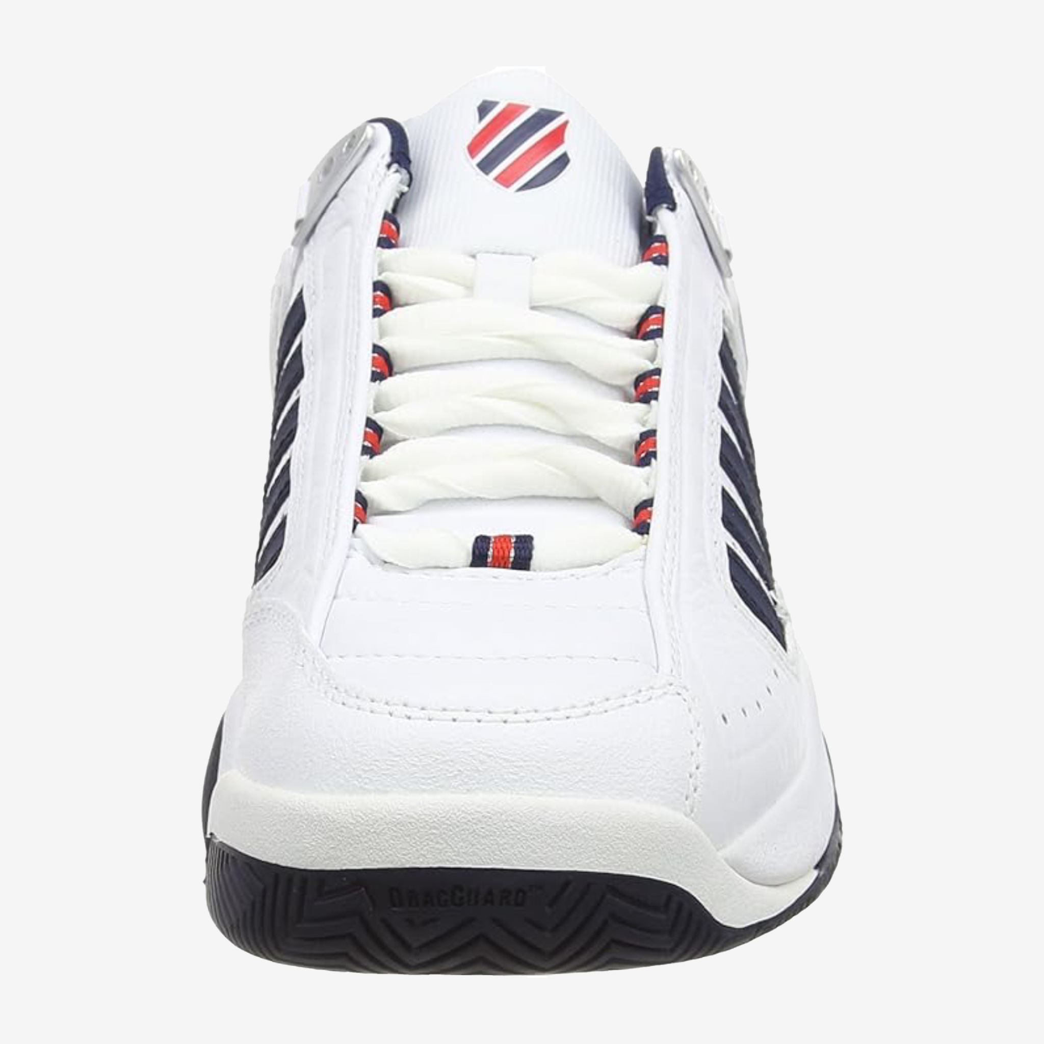 K-Swiss Defier RS Men's White/Dress Blues/Fiery Red