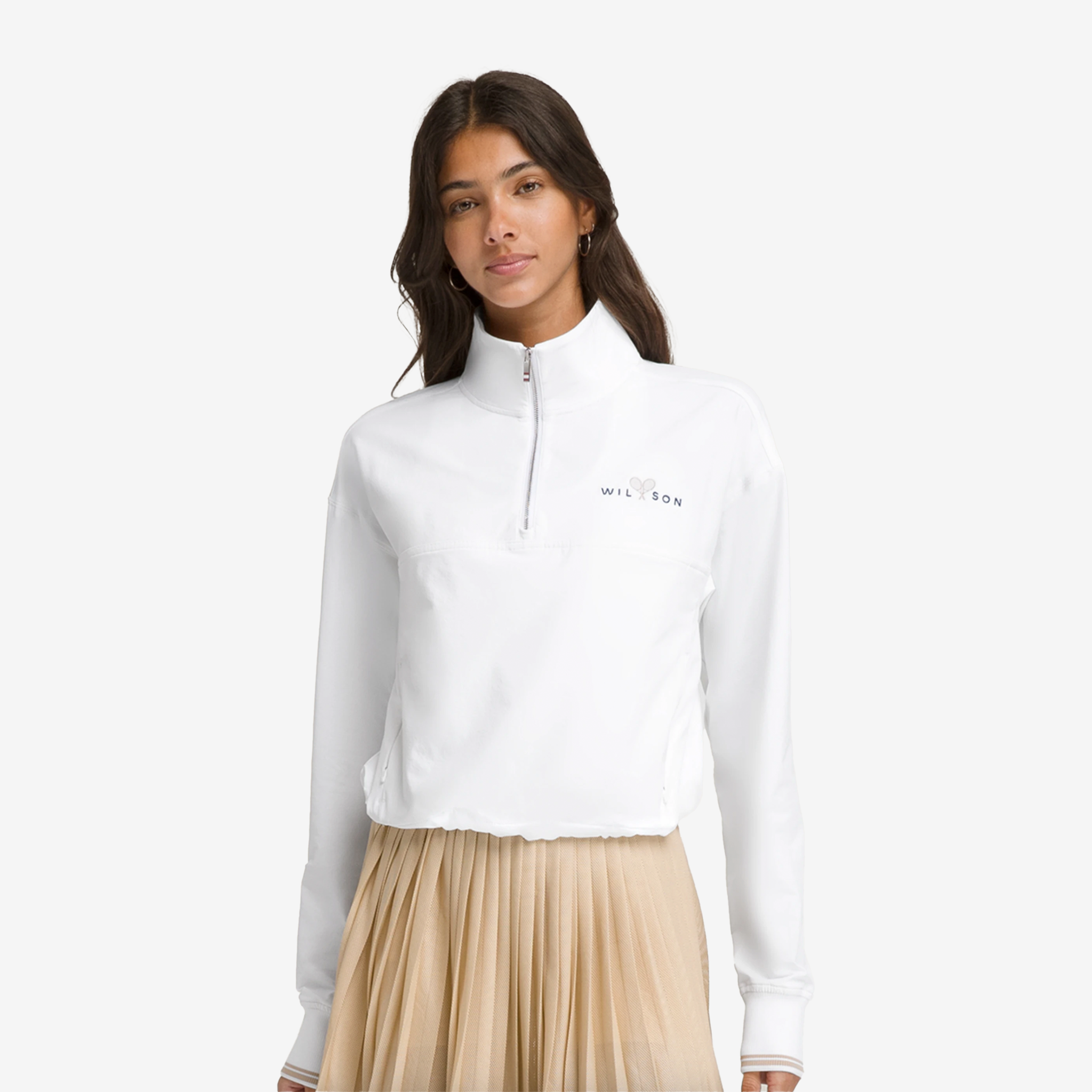 Wilson Davenport Woven Pop Over Women's White