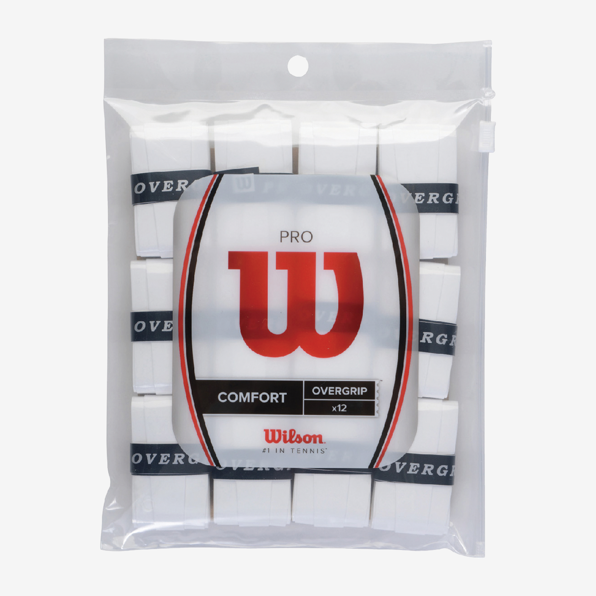 Wilson Pro Overgrip White (12 Pack)