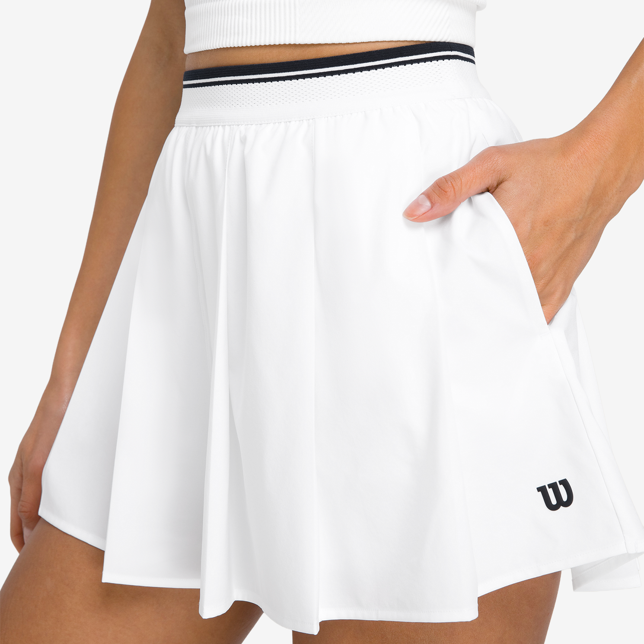 Wilson Velocity Pleated Lined Shorts Women's Brilliant White
