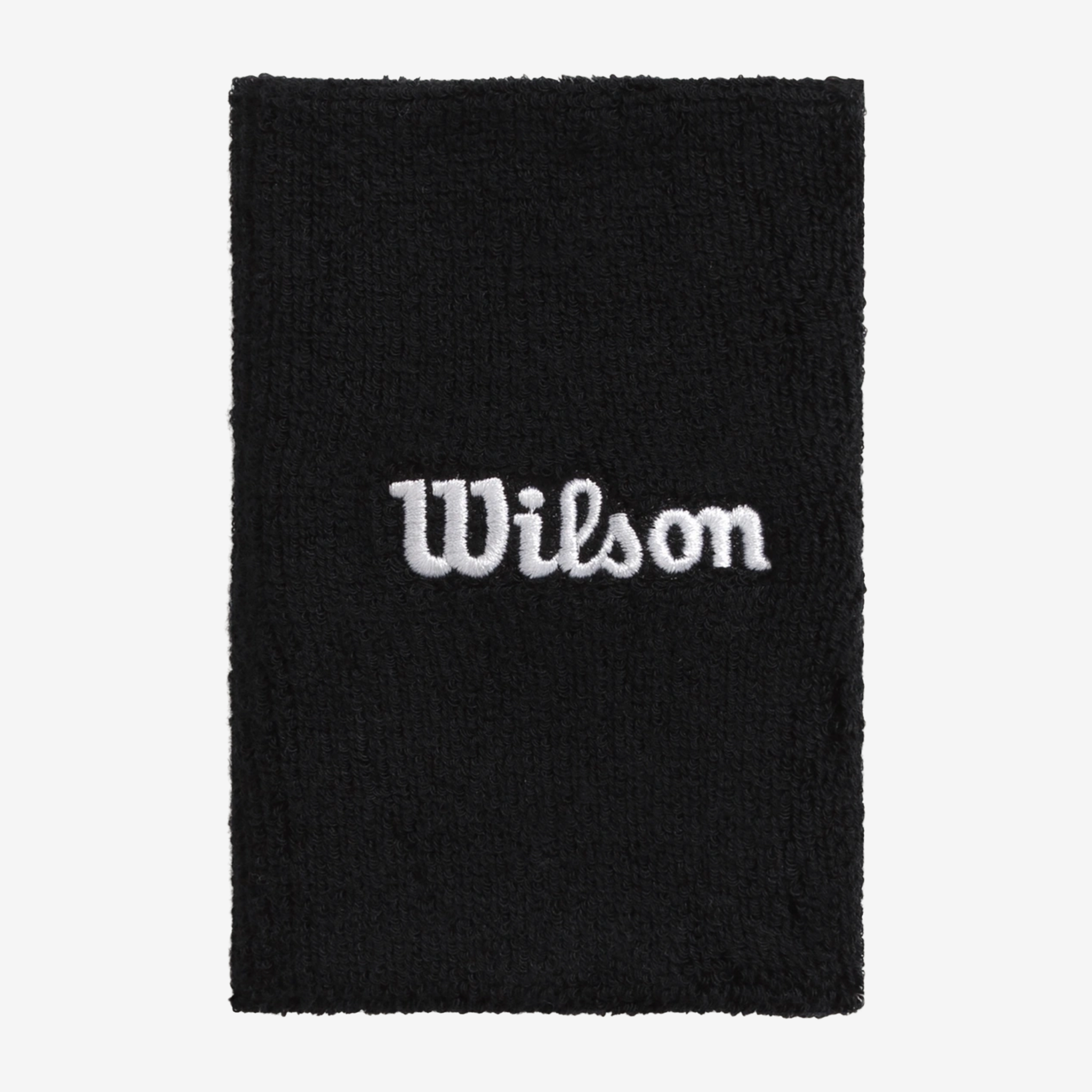 Wilson Wide Terry Wristbands Black