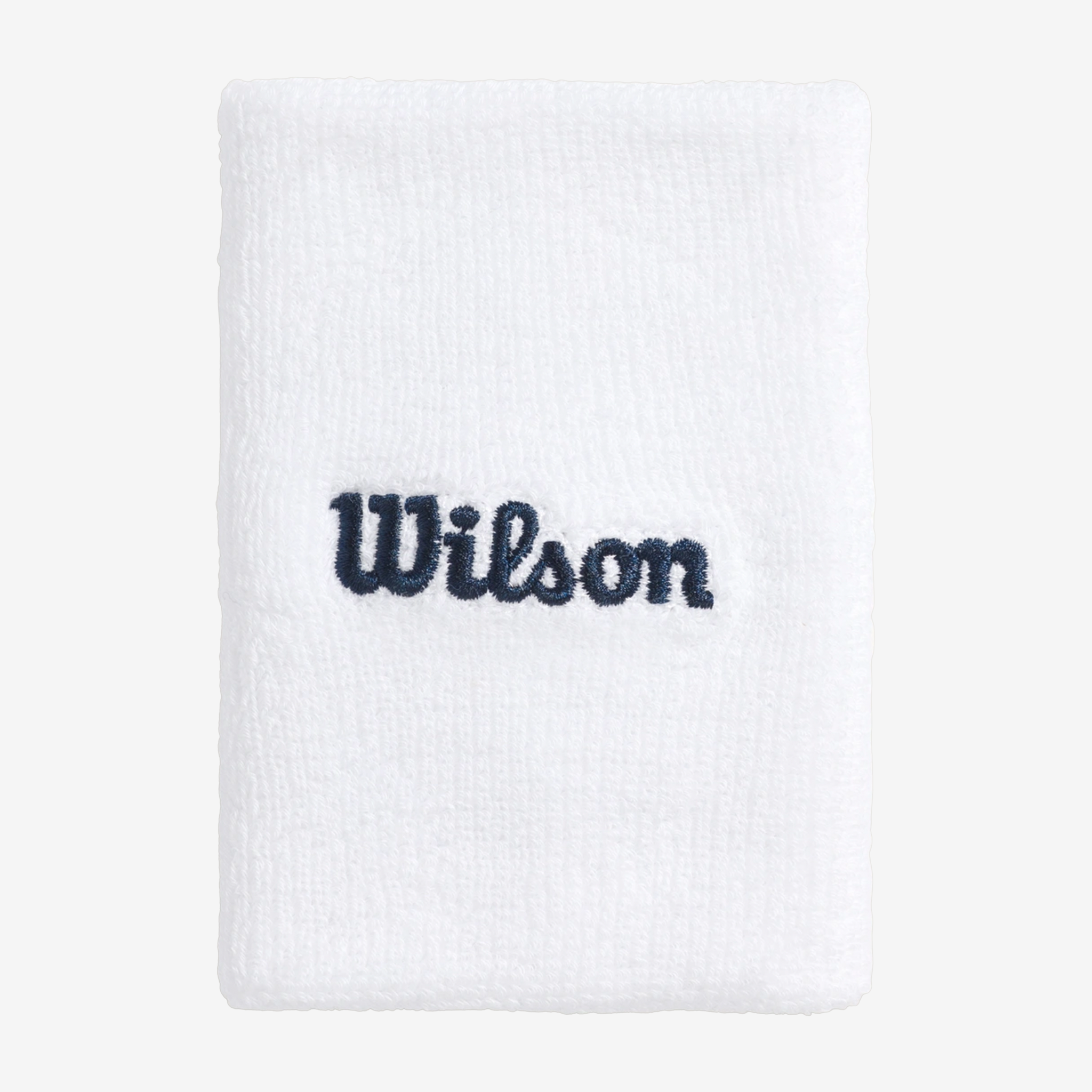 Wilson Wide Terry Wristbands Bright White/Navy