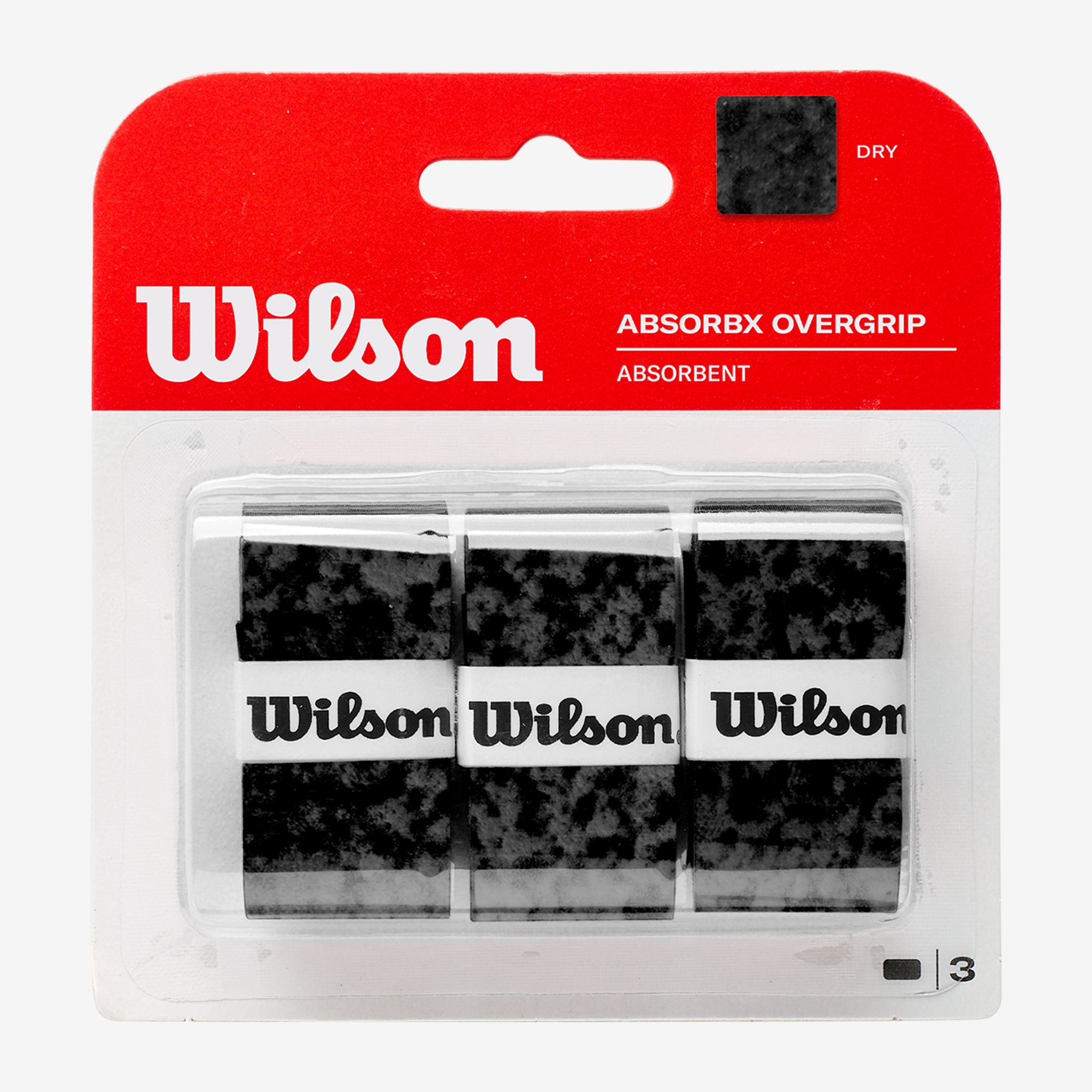 Wilson Absorbx Overgrip Black (3 Pack)