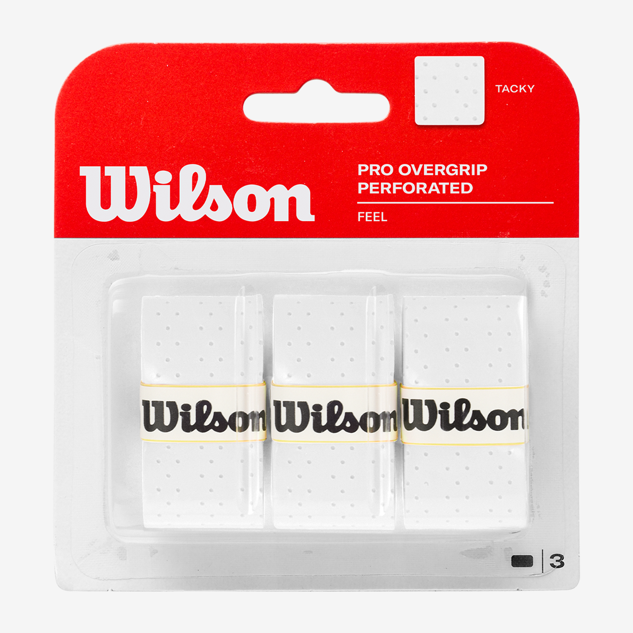 Wilson Pro Overgrip Perforated 3PK White