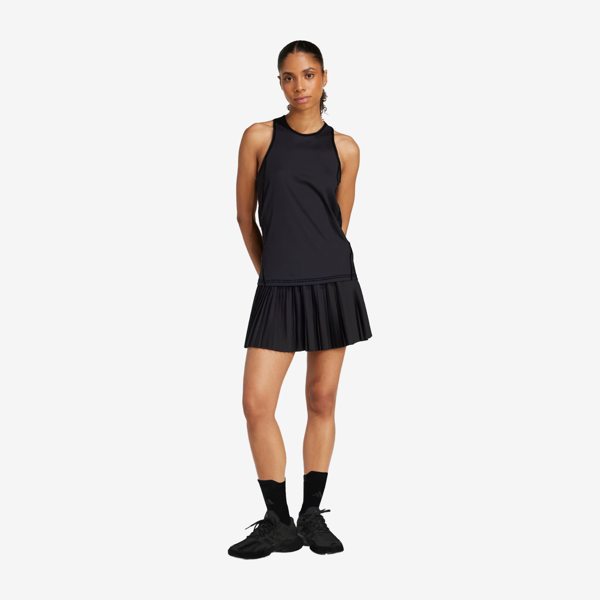 Adidas Club Pleated Skirt Black