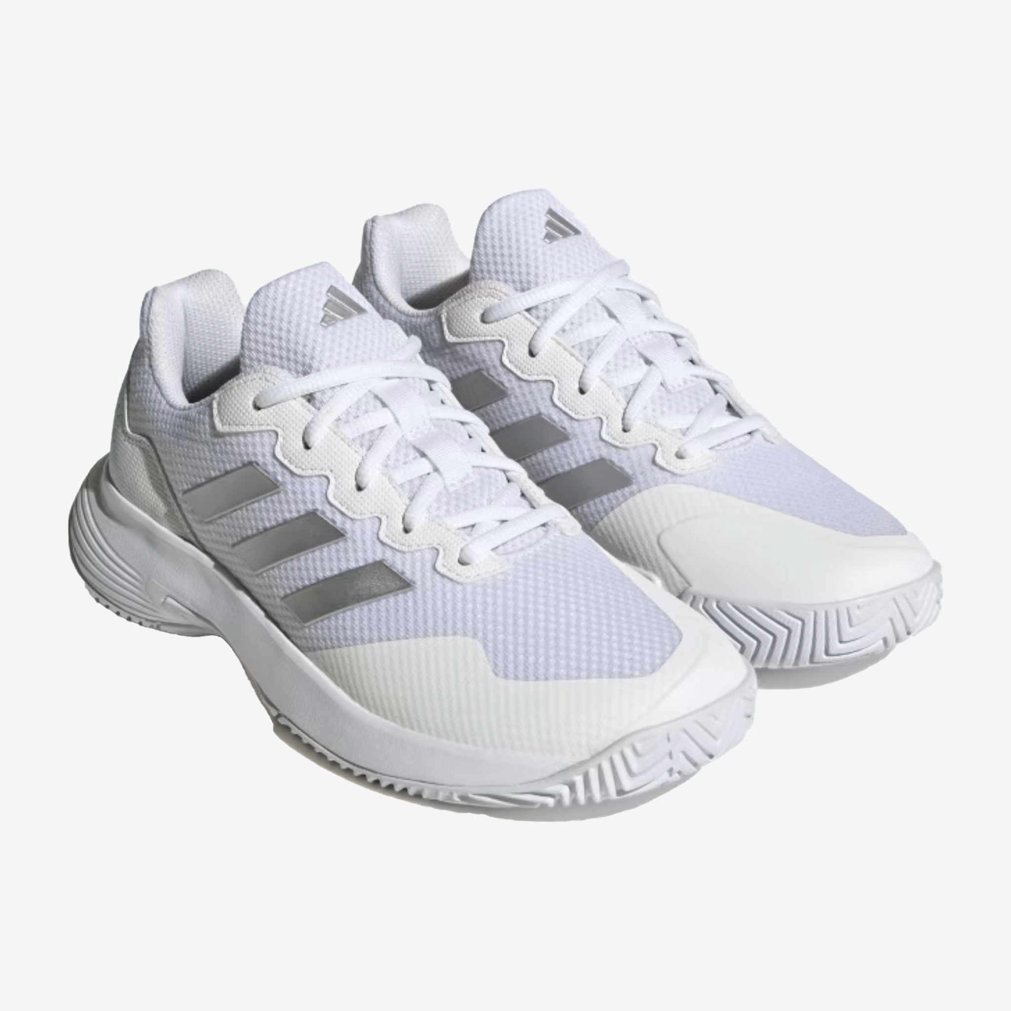 Adidas Women's Gamecourt 2.0 Cloud White / Silver Metallic / Cloud White
