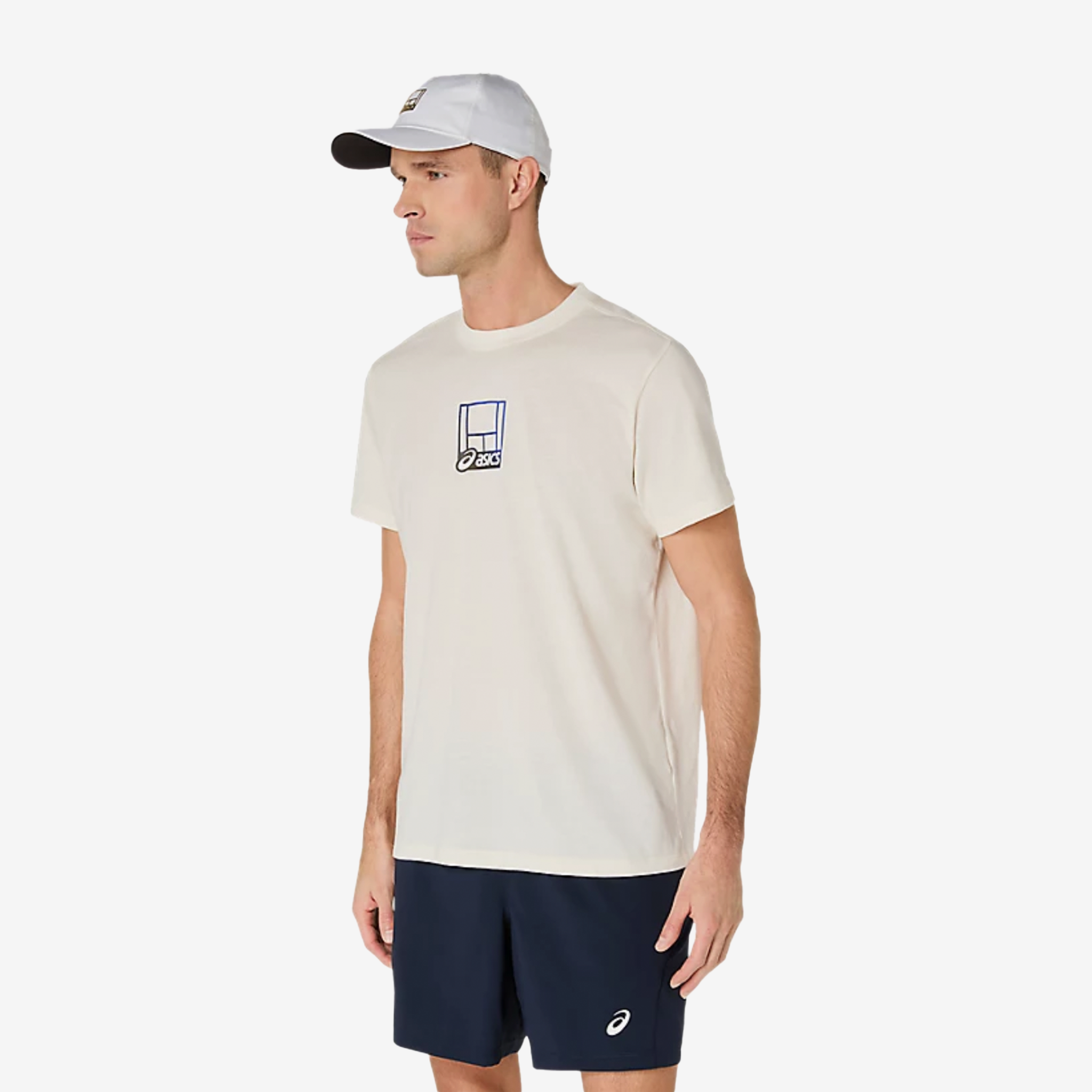 Asics Court Core Graphic Tee Men's Cream