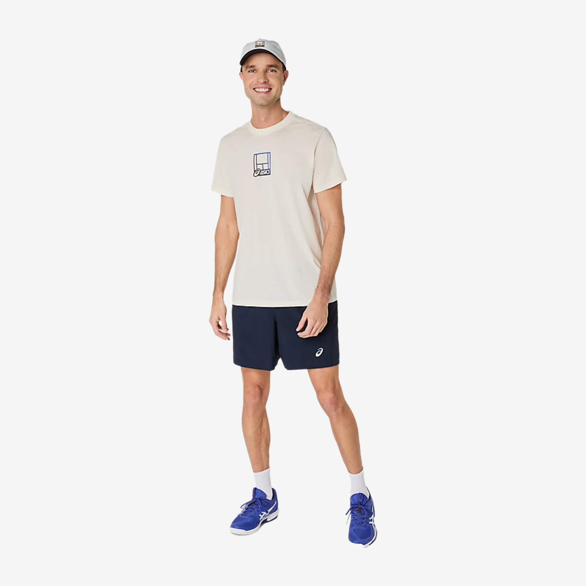 Asics Court Core Graphic Tee Men's Cream