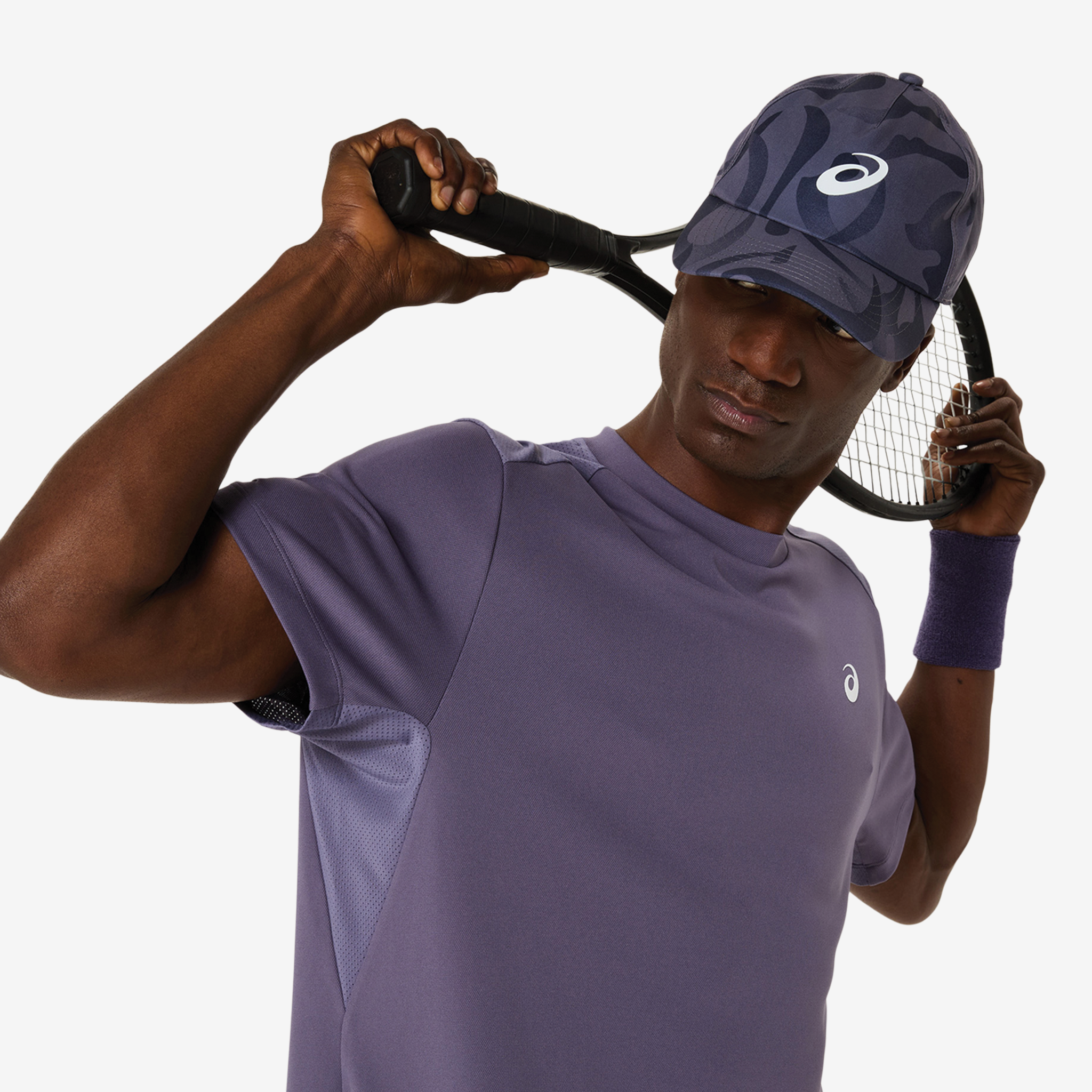 Asics Court SS Men's Top Grayish Purple