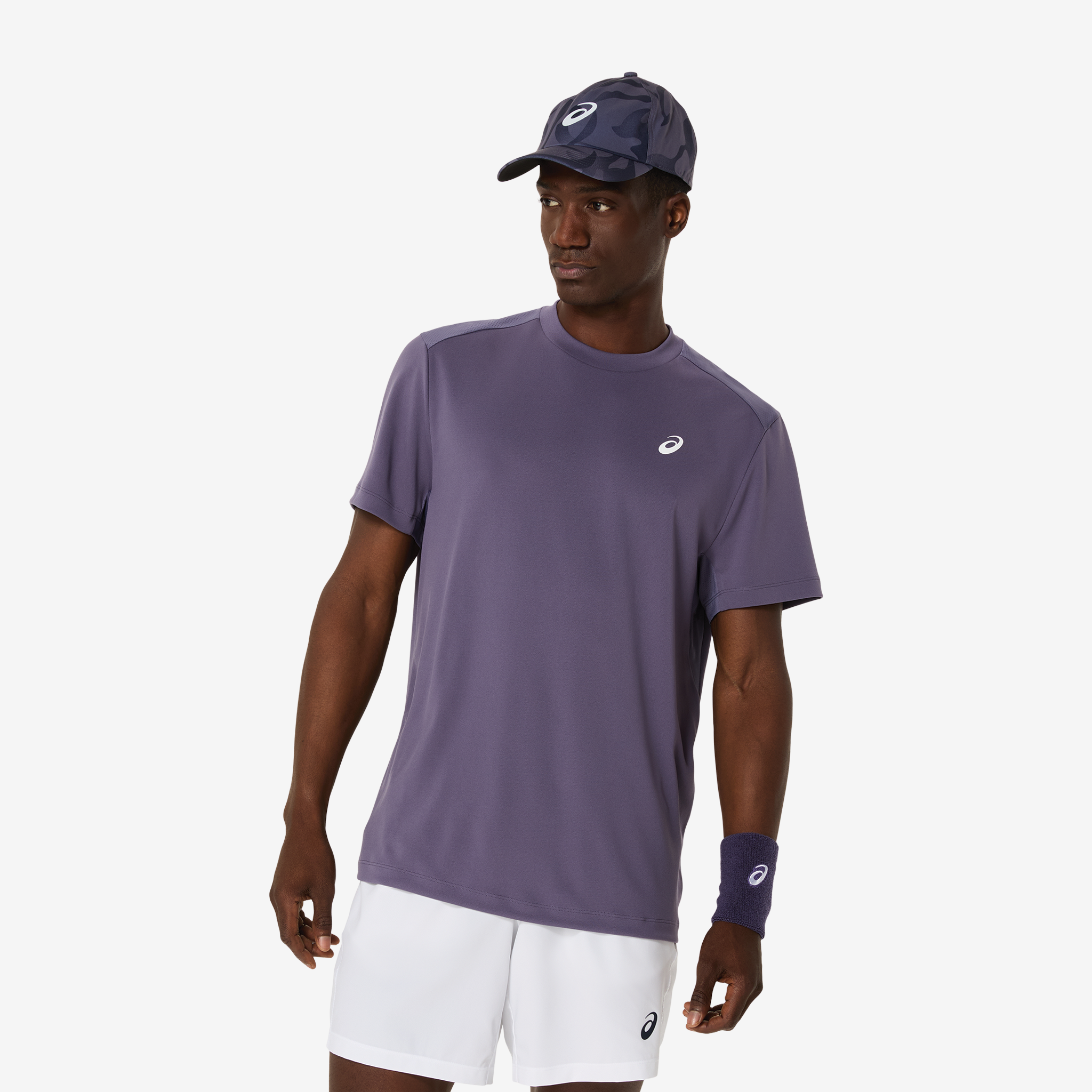 Asics Court SS Men's Top Grayish Purple