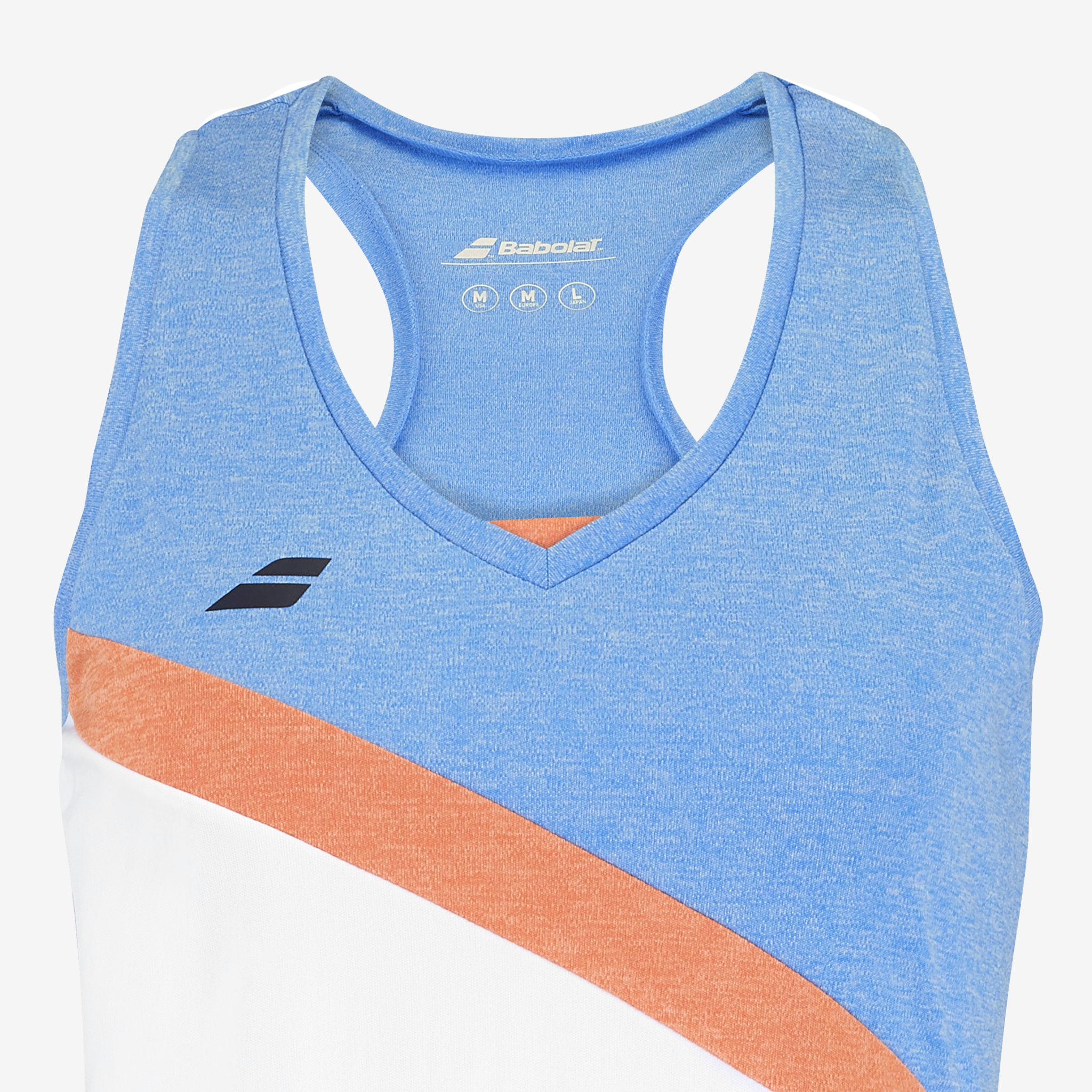 Babolat Play Tank Top Girl's White/Blithe Blue