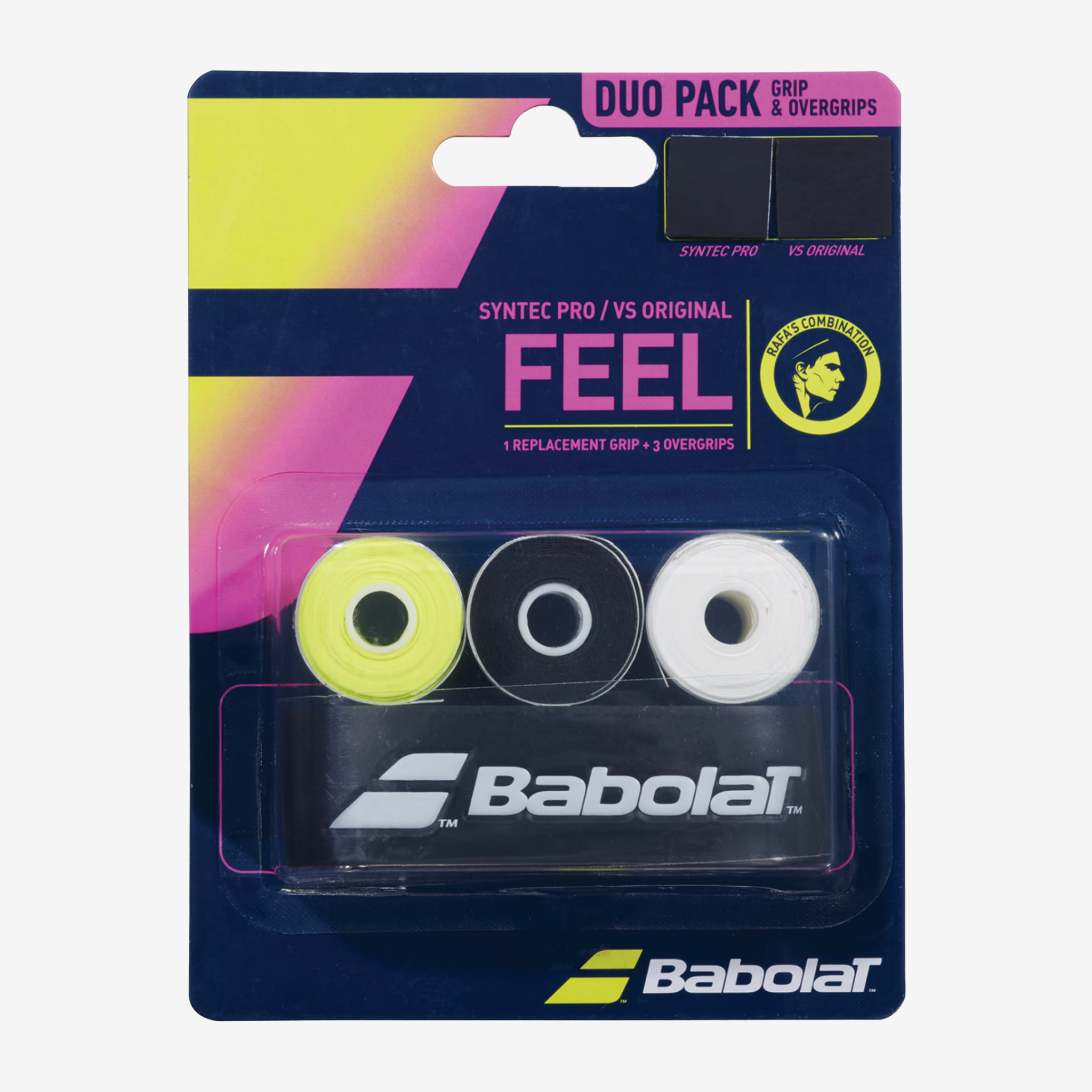 Babolat Syntec Pro Replacement Grip + VS Original x3