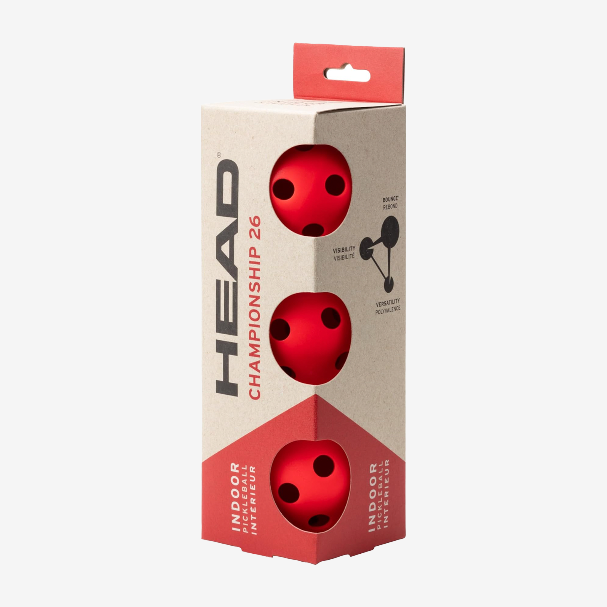 Head Championship 26 Indoor Pickleballs (3 Pack)