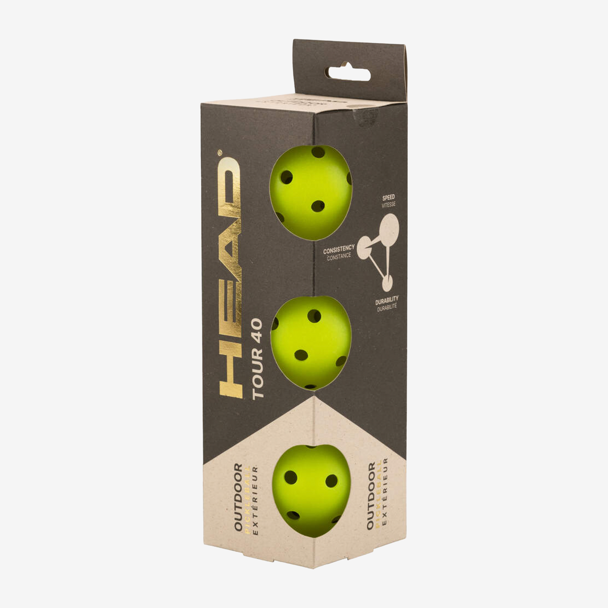 Head Tour 40 Pickleball (3 Pack)