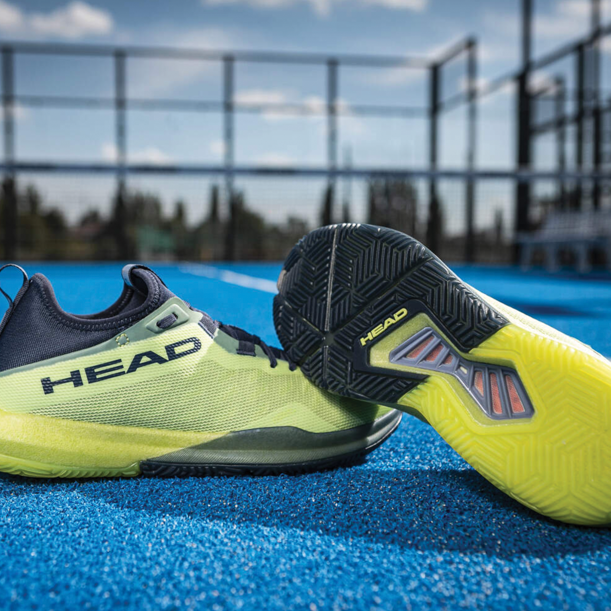 Head Motion Pro Men's Padel Shoes Lime/Navy