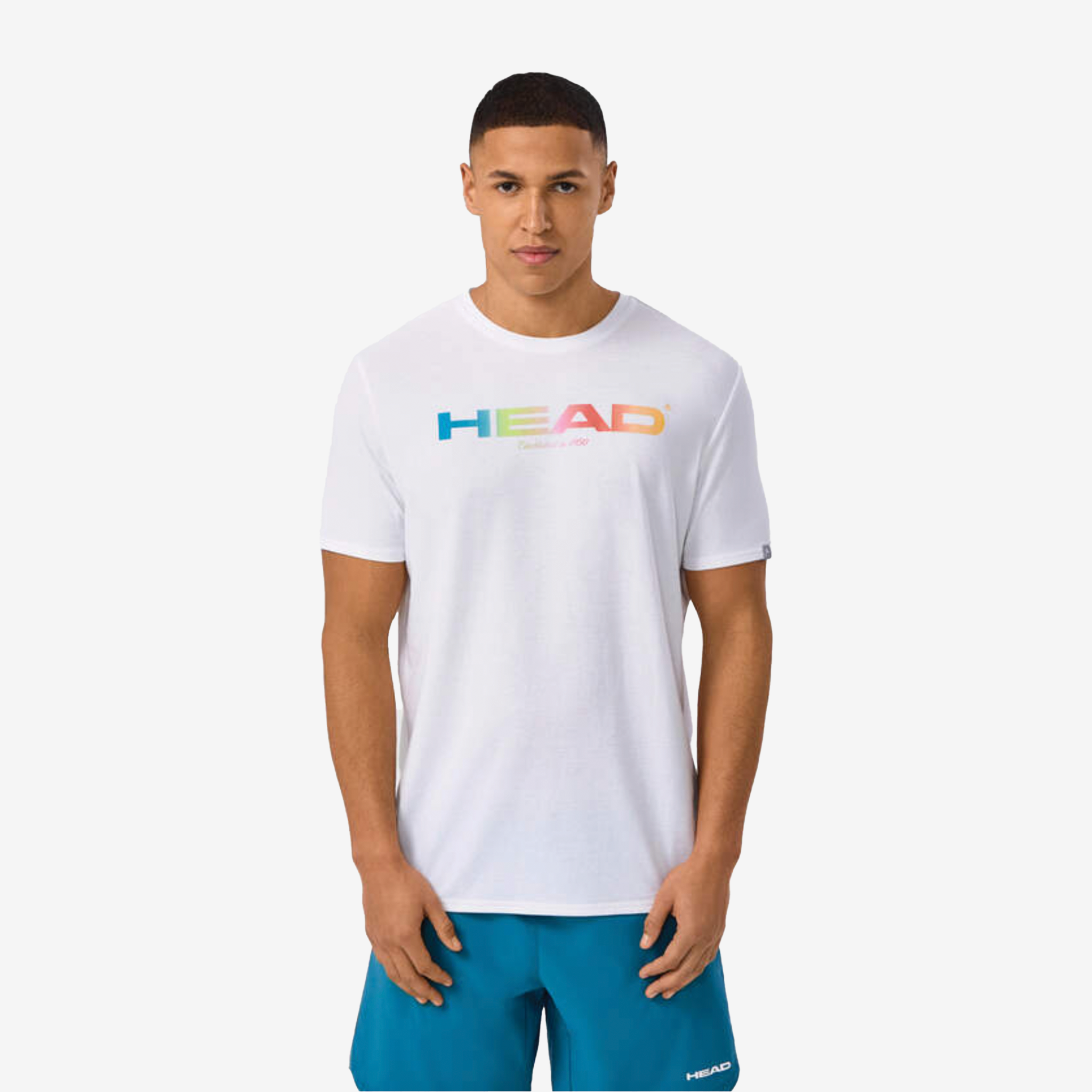 Head Rainbow T-Shirt White Men's