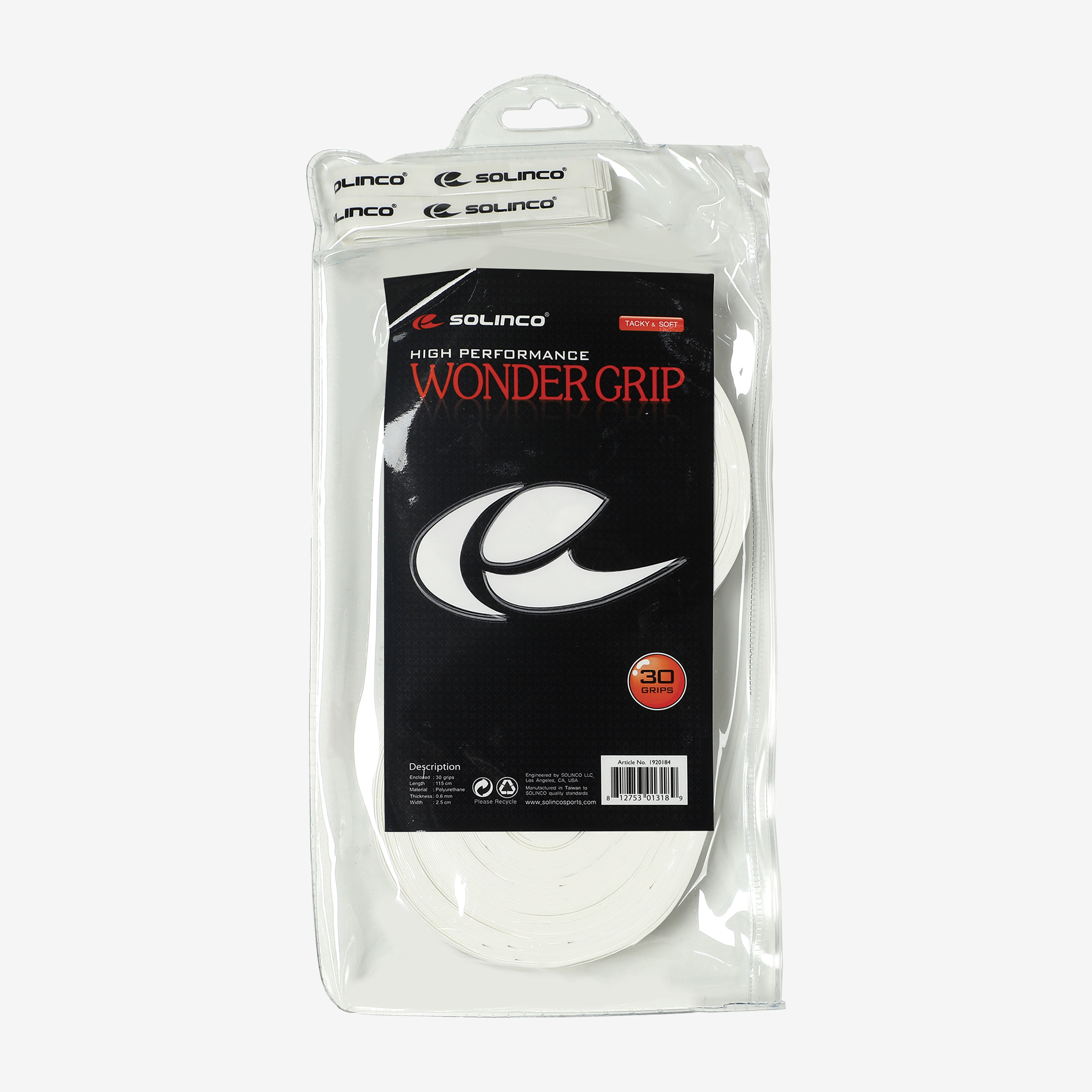 Solinco Wonder Grip White (30 Pack)
