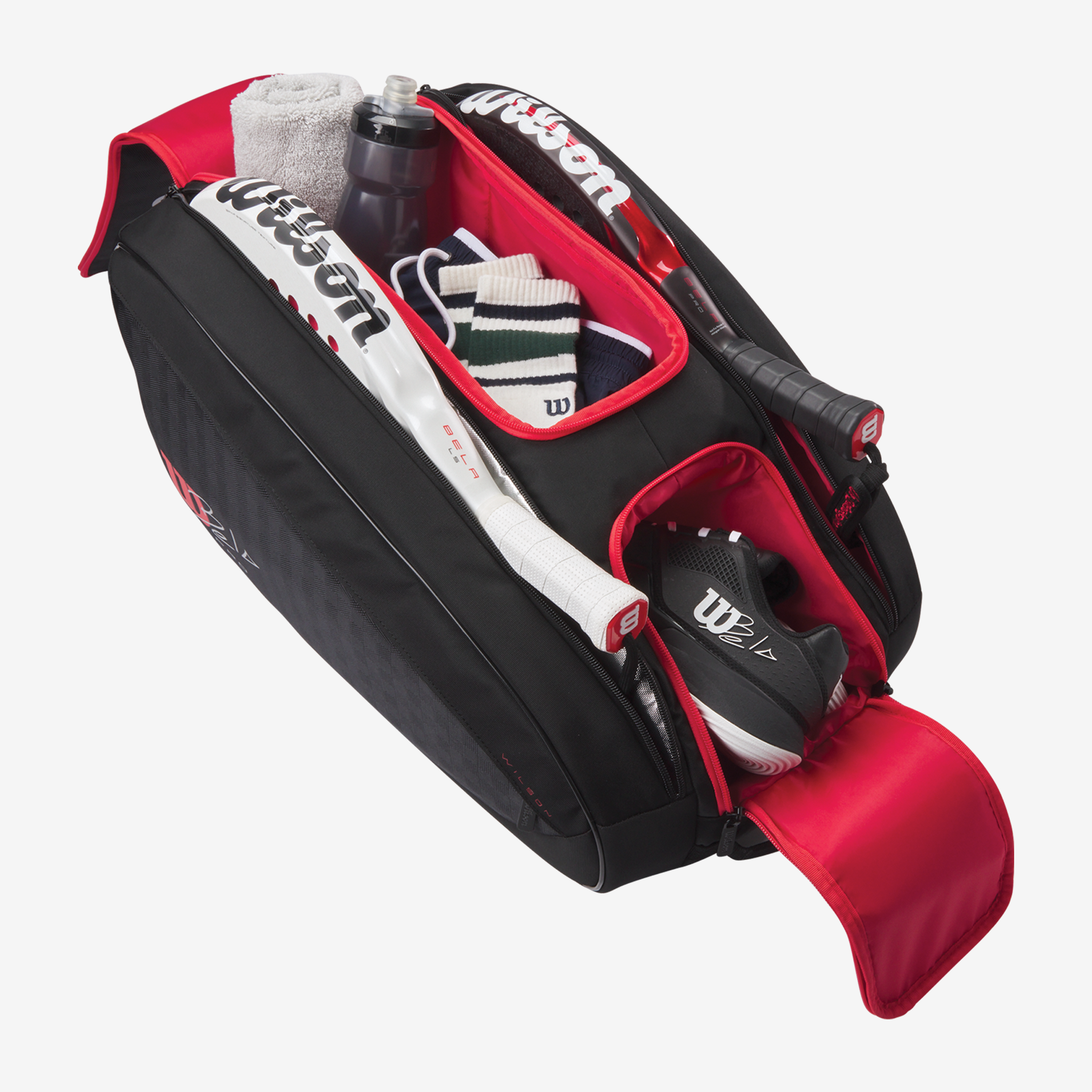 Wilson Bela V3 Padel Racket Bag Black/Red