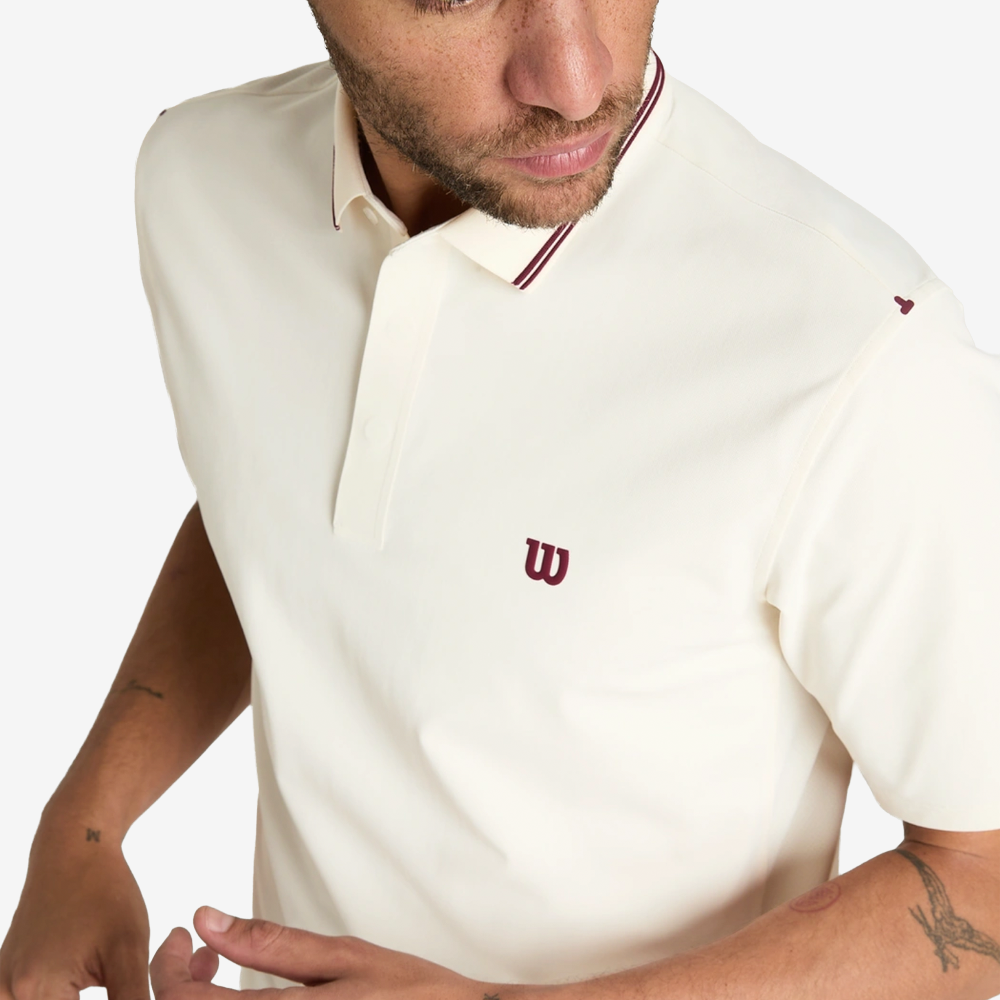 Wilson Challengers Technical Polo Men's Sandrift