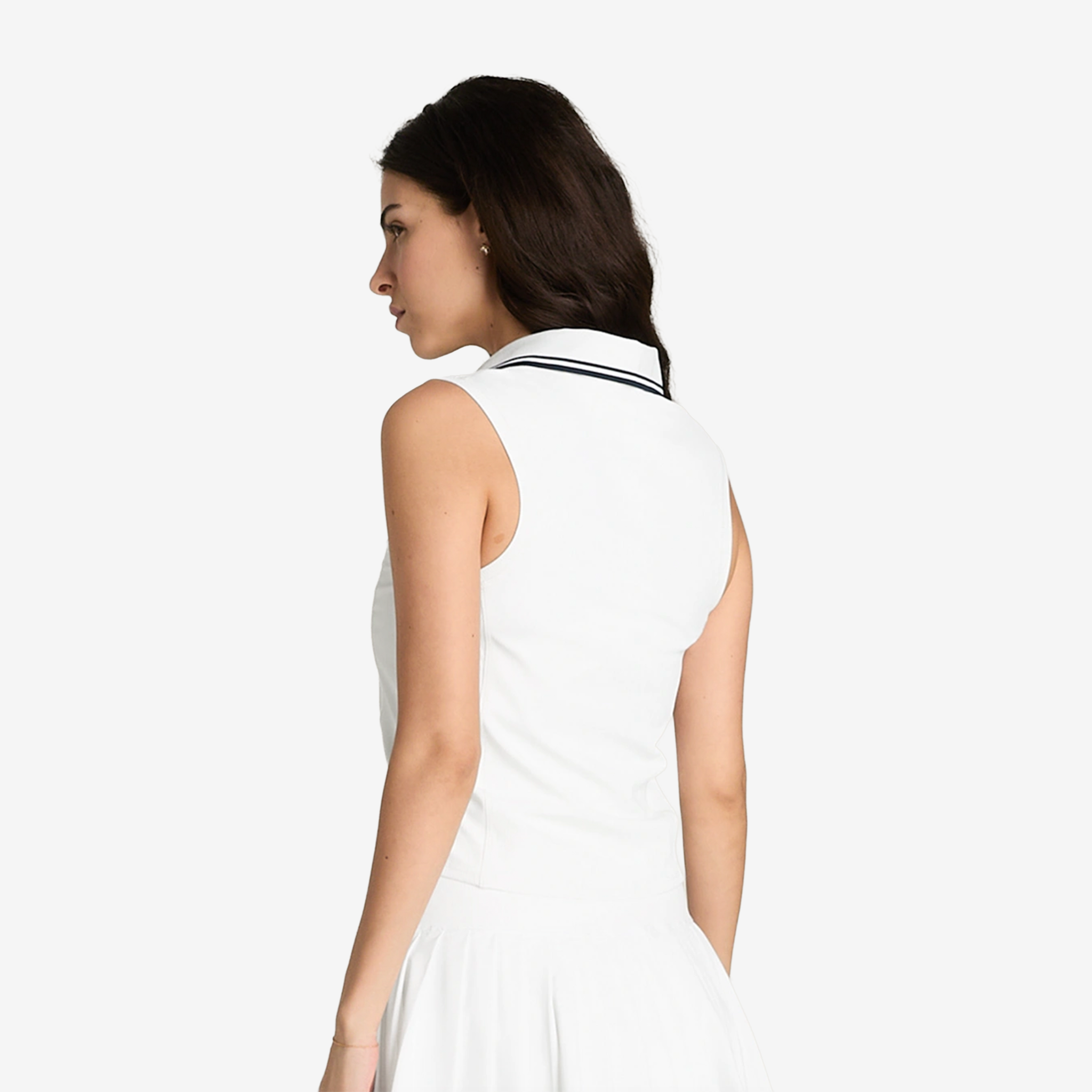 Wilson Rib Sleeveless Polo Women's Bright White