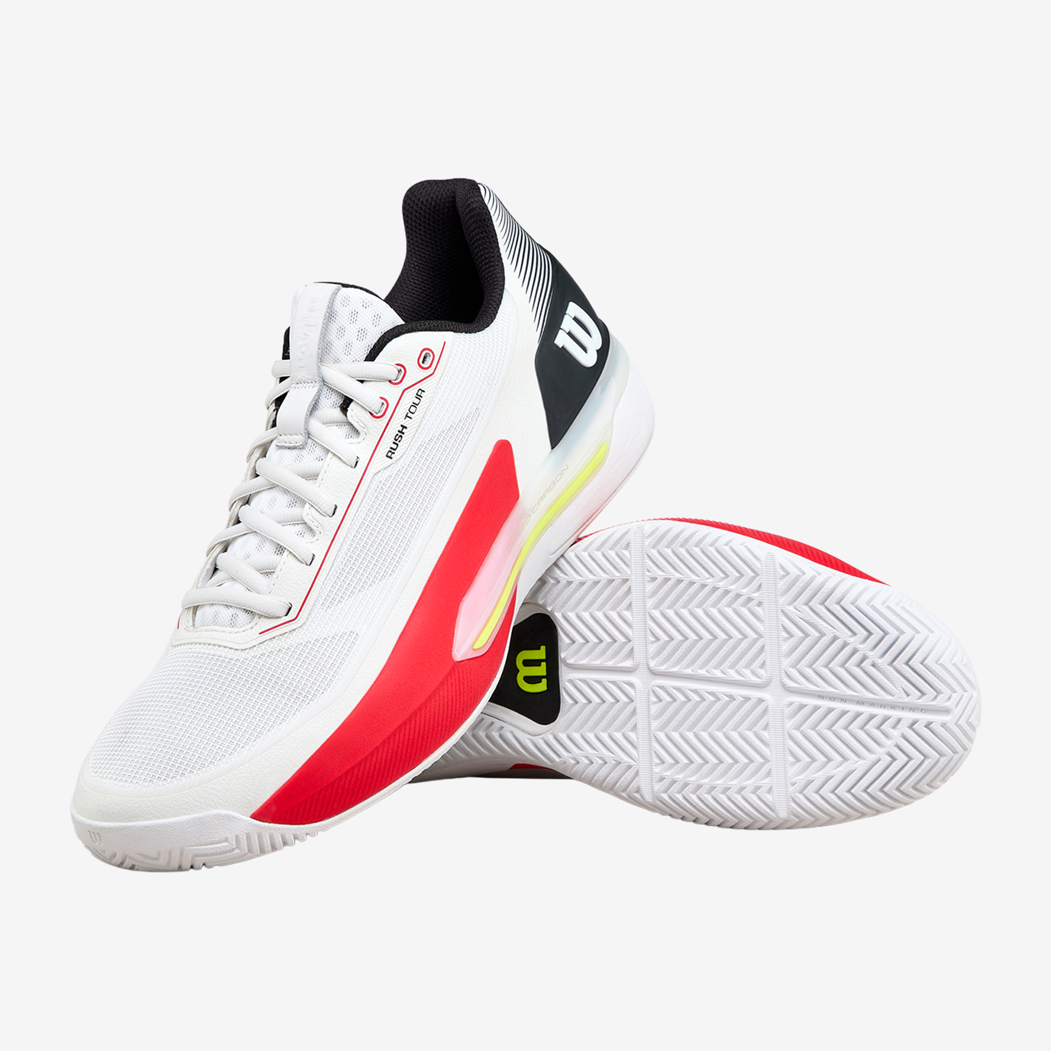 Wilson Rush Tour 5 Men's White/Black/Red (2026)