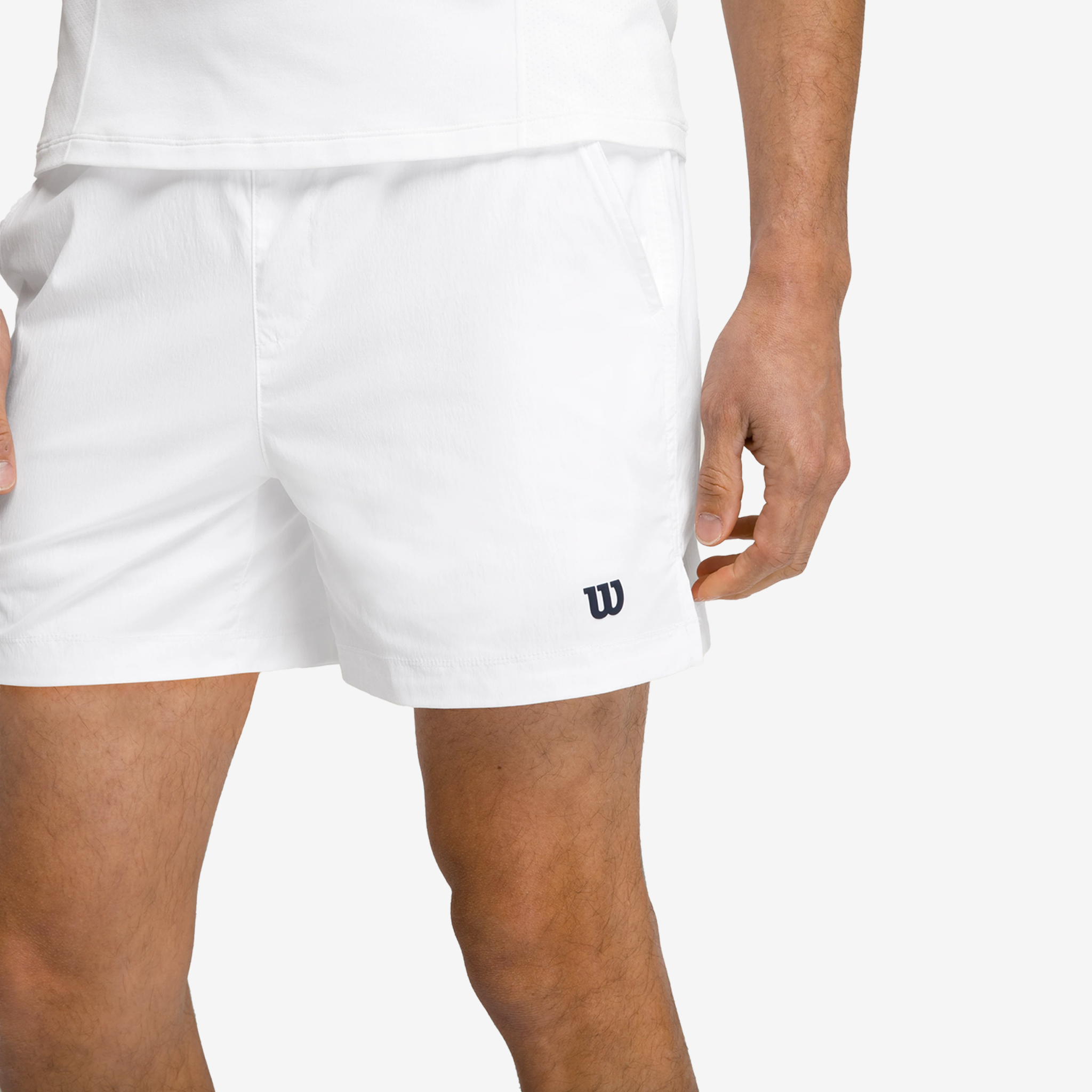 Wilson Tennis Volley Shorts 6" Men's Bright White