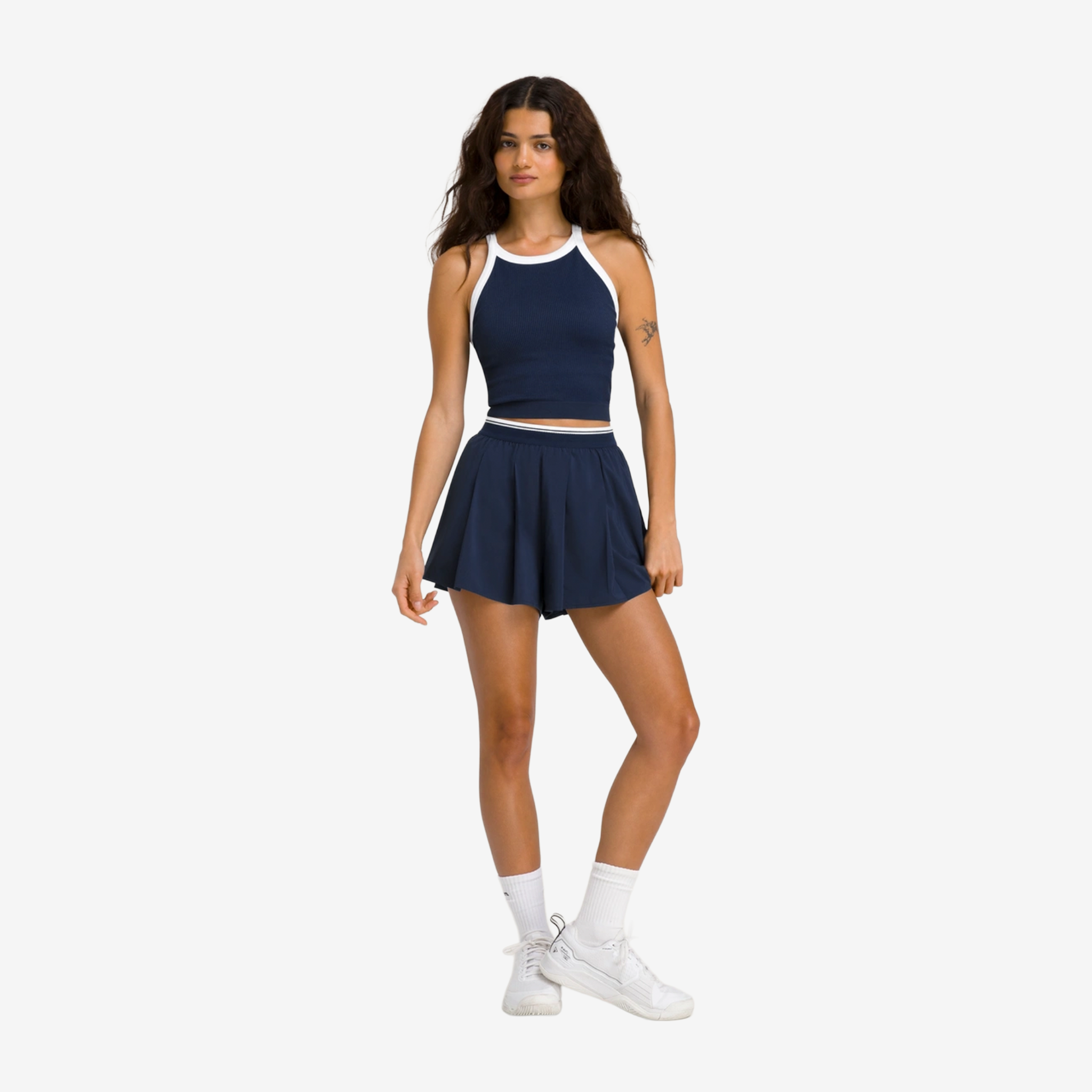 Wilson Velocity Pleated Lined Shorts Women's Classic Navy