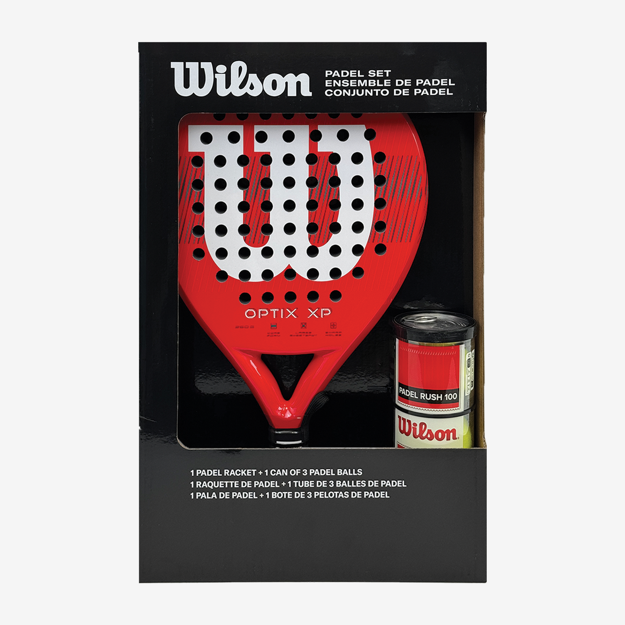 Wilson Optix XP Padel Kit Box Red