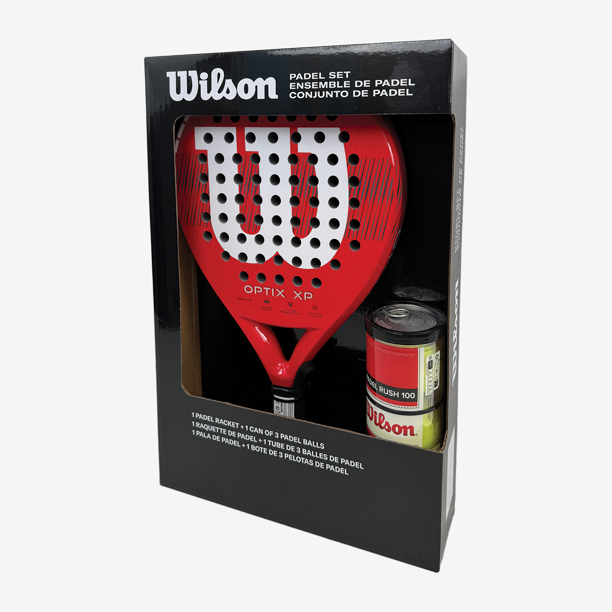 Wilson Optix XP Padel Kit Box Red